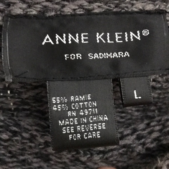 Anne Klein retro cotton sweater. Large - Picture 3 of 5
